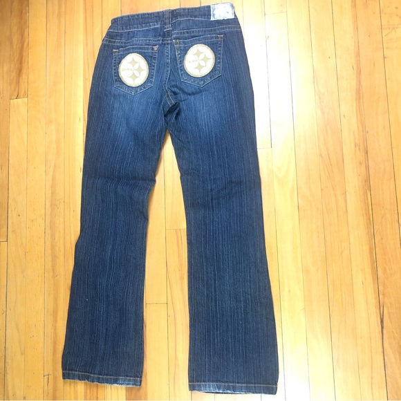 3 for $25 Touch By Alyssa Milano Dark Washed Steelers Jeans Boot Cut Sz 28 - Picture 6 of 10